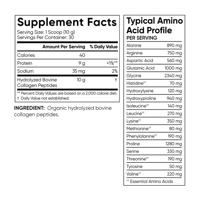 Sports Research - Organic Collagen Peptides - 30 Servings - Dark Chocolate
