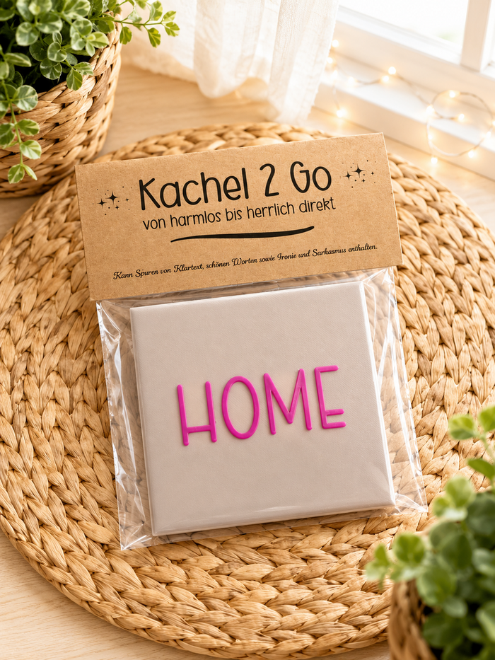 Sprüchekachel Ohne Eierlikör als Kachel 2 Go liebevoll verpackt, Geschenkidee von CozyLabs Design