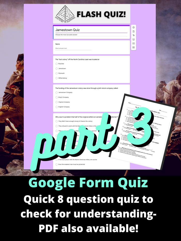 jamestown colony lesson plan
