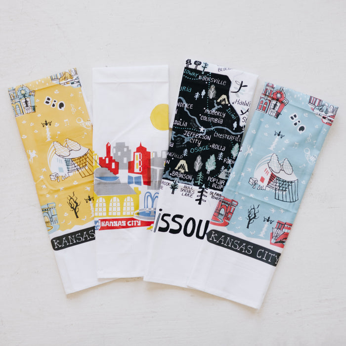 Tammy Smith Mod Skyline Tea Towel