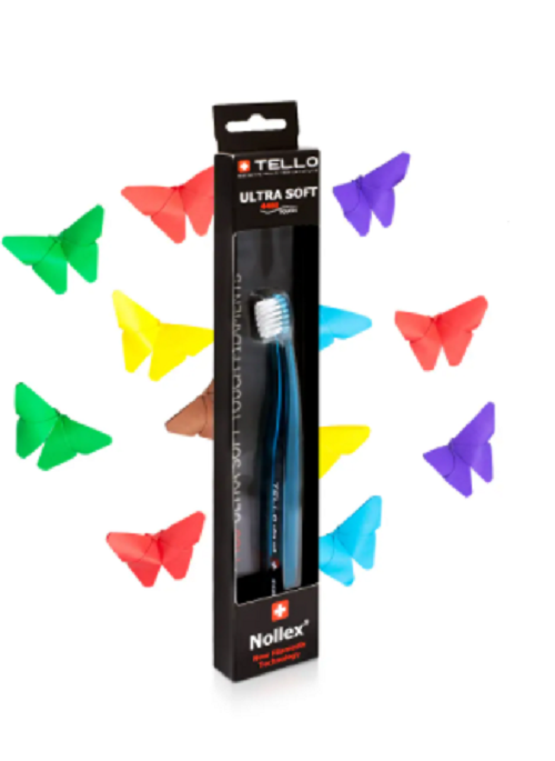 TELLO children's toothbrush Ultra Soft suitable for children from 6+ years of age