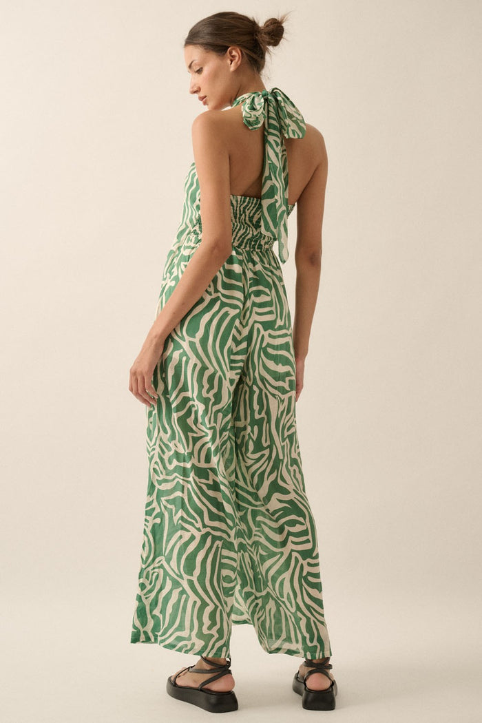 The Avayah Convertible Halter Jumpsuit