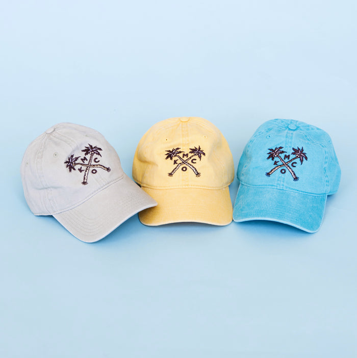 The Bunker KCMO Palms Dad Hat - Yellow
