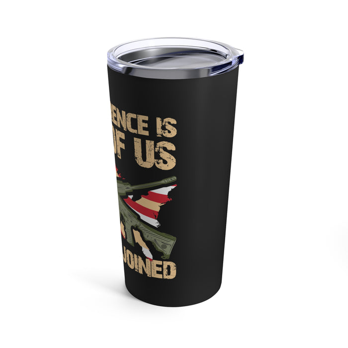 The Difference: 20oz Military Design Tumbler - Embrace the Unity of Unconventional Paths