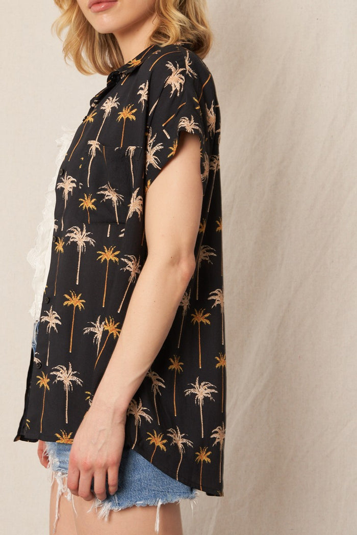 The Dysis Palm Tree Button Down Shirt