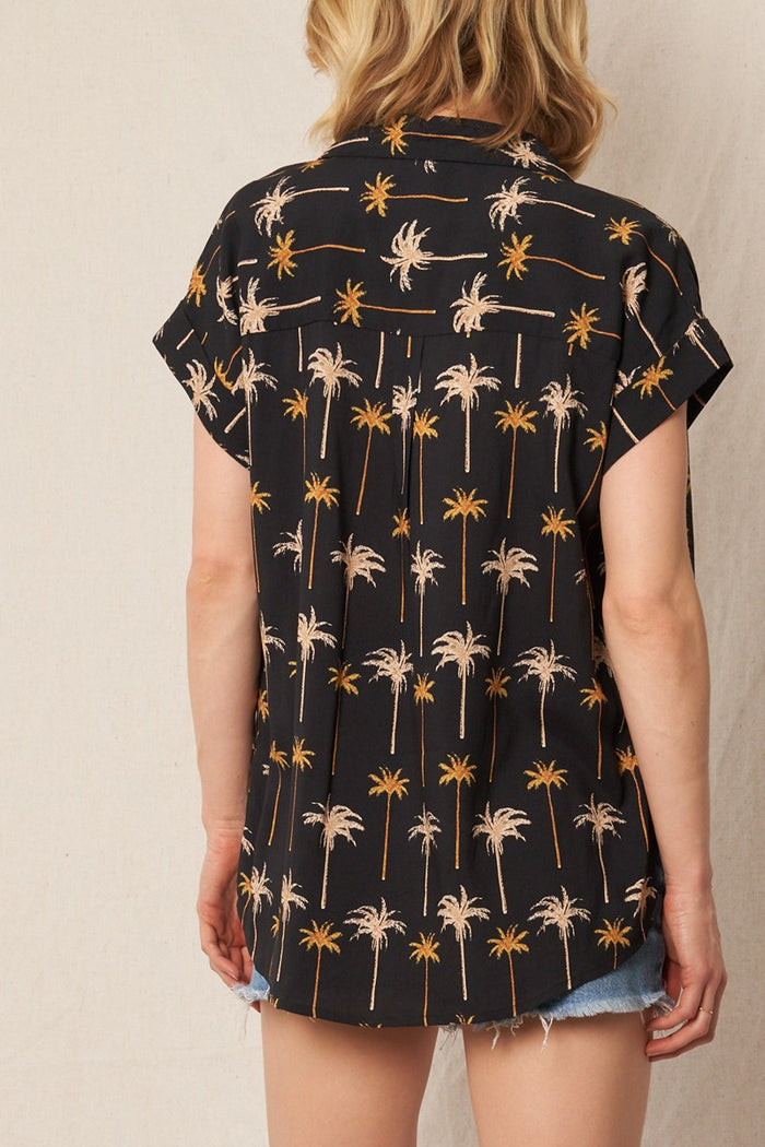 The Dysis Palm Tree Button Down Shirt