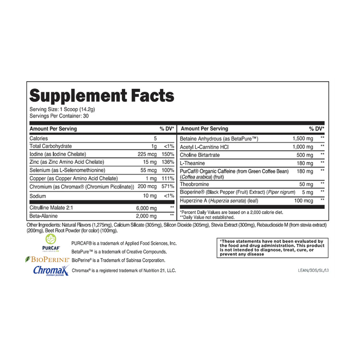 Transparent Labs - Lean