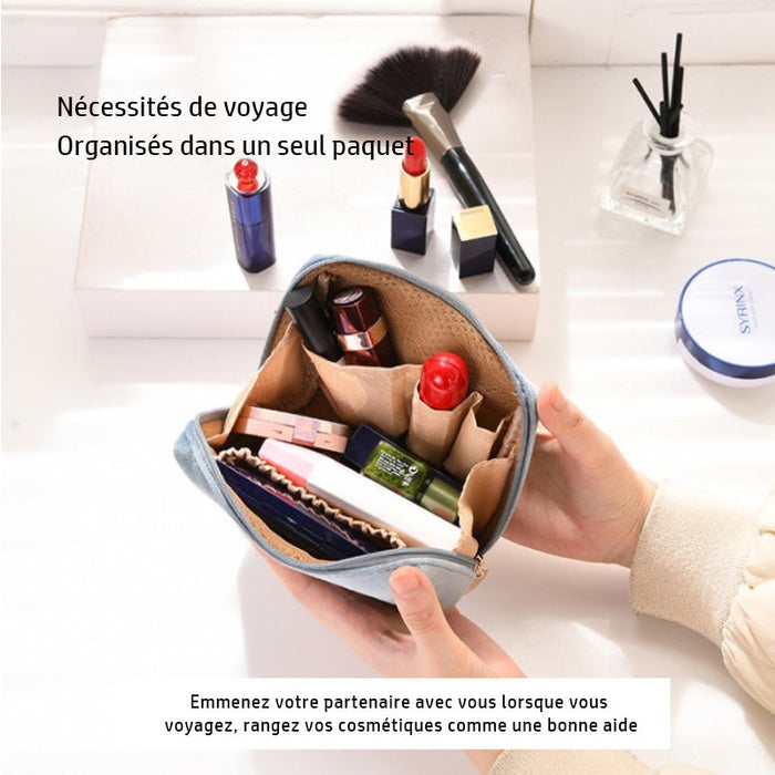 Trousse de Toilette Brodée en Flanelle ciaovie