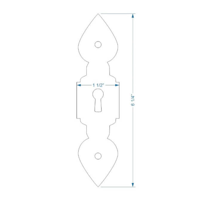 Tudor Escutcheon Plate