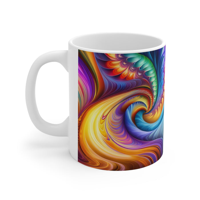 Tye Dye Swirls & Ripples #1 Ceramic 11oz AI Decorative Mug