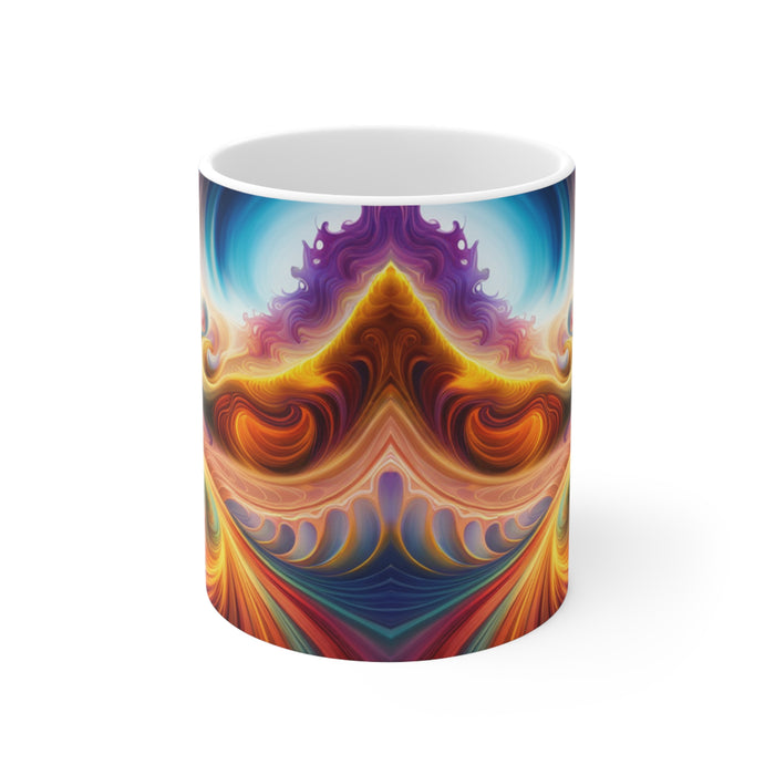 Tye Dye Swirls & Ripples #2 Ceramic 11oz AI Decorative Mug