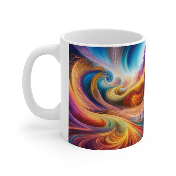 Tye Dye Swirls & Ripples #2 Ceramic 11oz AI Decorative Mug