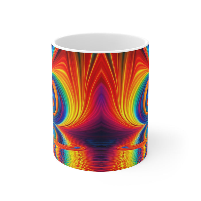 Tye Dye Swirls & Ripples #8 Ceramic 11oz AI Decorative Mug