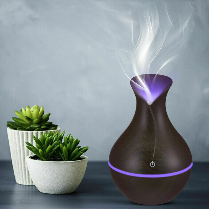 Ultrasonic Humidifier Oil Diffuser Air Purifier Aromatherapy with LED Lights cjdropshipping