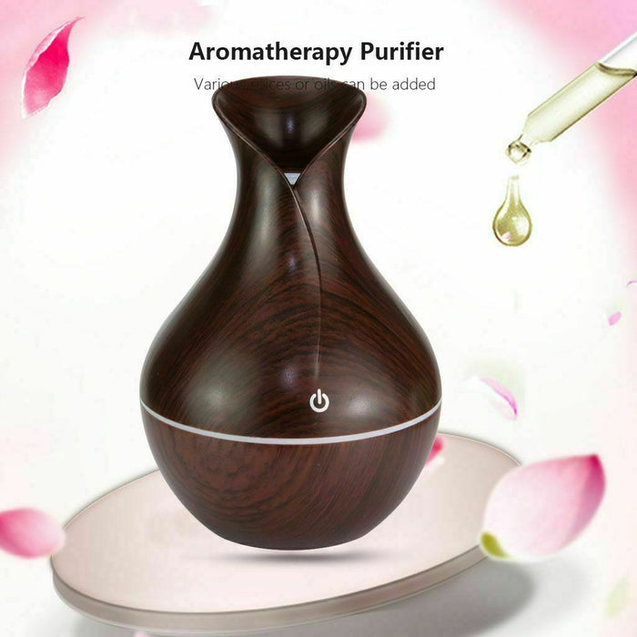Ultrasonic Humidifier Oil Diffuser Air Purifier Aromatherapy with LED Lights cjdropshipping