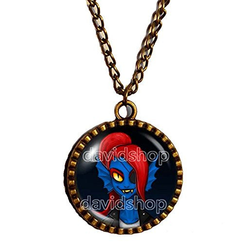 Undertale Necklace Art Pendant Fashion Jewelry Game Cosplay Undyne Mettaton