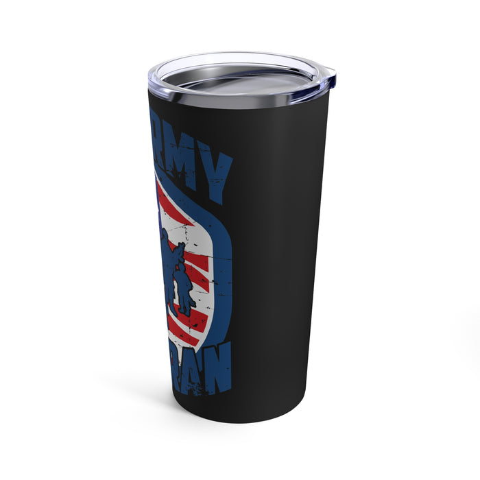 U.S. Army Veteran: 20oz Military Design Tumbler - Honor Your Service with Pride!