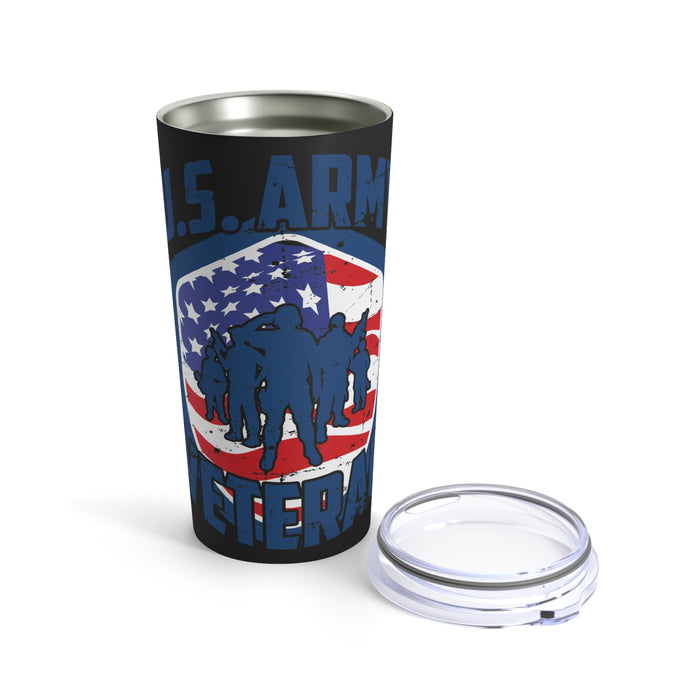 U.S. Army Veteran: 20oz Military Design Tumbler - Honor Your Service with Pride!