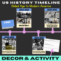 US History Timeline II - Decor & Activity!
