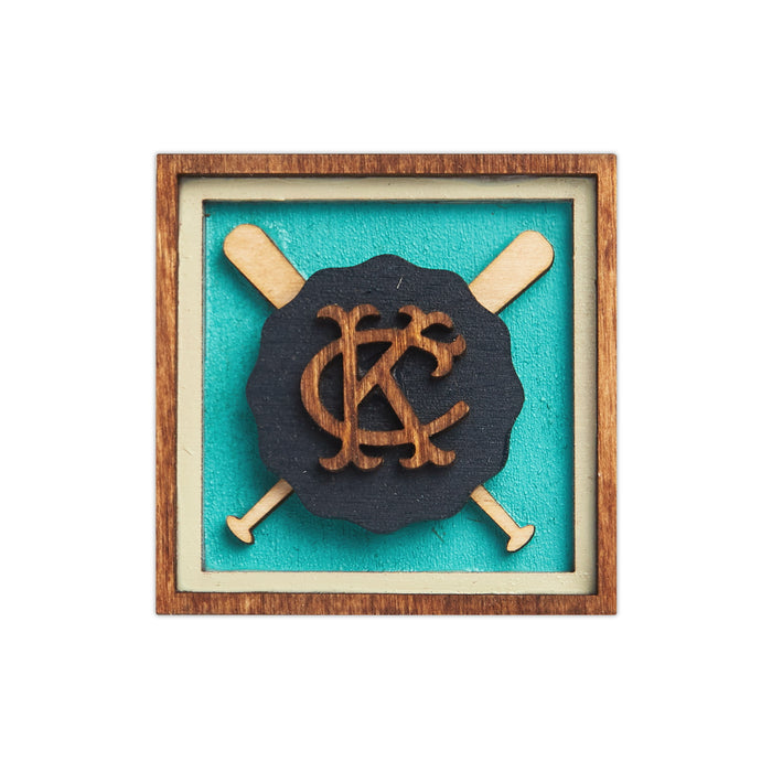 Wee Woodworks KC Baseball Magnet