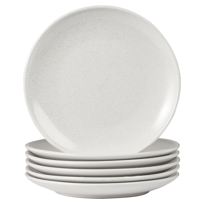 White Mari 26cm Ceramic Dinner Plates (Set of 6)