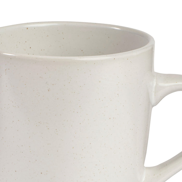 White Mari 400ml Ceramic Mugs (Set of 6)