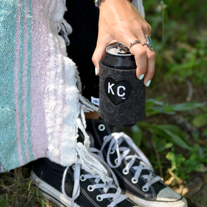 wlle x Charlie Hustle KC Heart Drink Sweater - Black