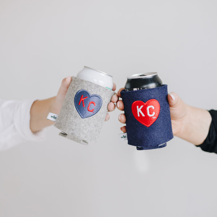 wlle x Charlie Hustle KC Heart Drink Sweater - Grey