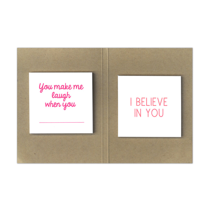 Write Post Love Kraft Inspirational Sticky Notes