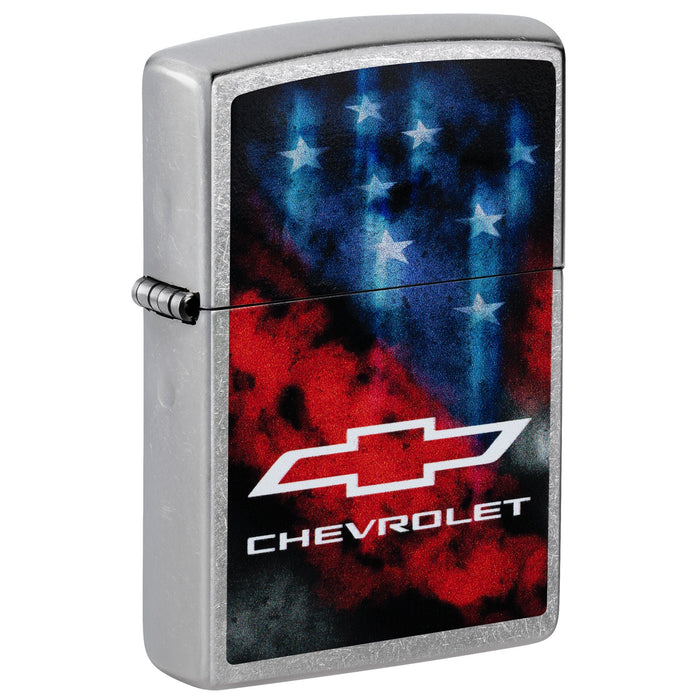 Zippo Lighter: Chevrolet Flag Design - Street Chrome 47405
