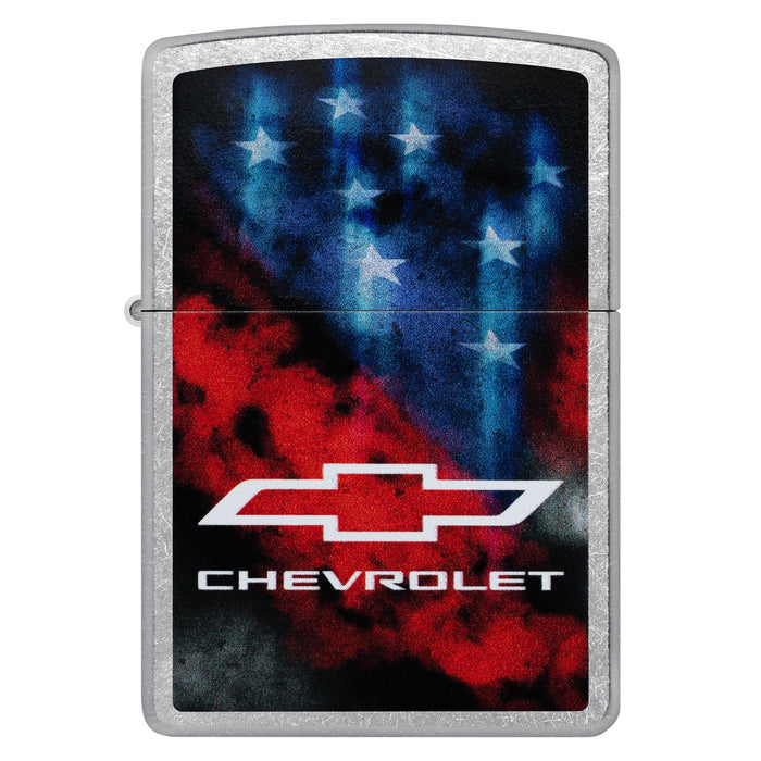 Zippo Lighter: Chevrolet Flag Design - Street Chrome 47405