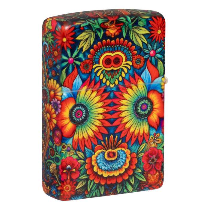 Zippo Lighter: Day of the Dead Skull Design - 540 Color 47263
