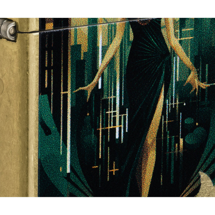 Zippo Lighter: Fancy Flapper Design - Street Brass 47435