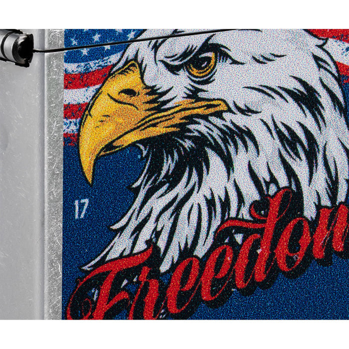 Zippo Lighter: Freedom Eagle Design - Street Chrome 47272