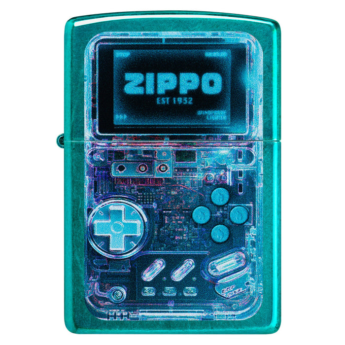 Zippo Lighter: Game On Design - Candy Teal 47434