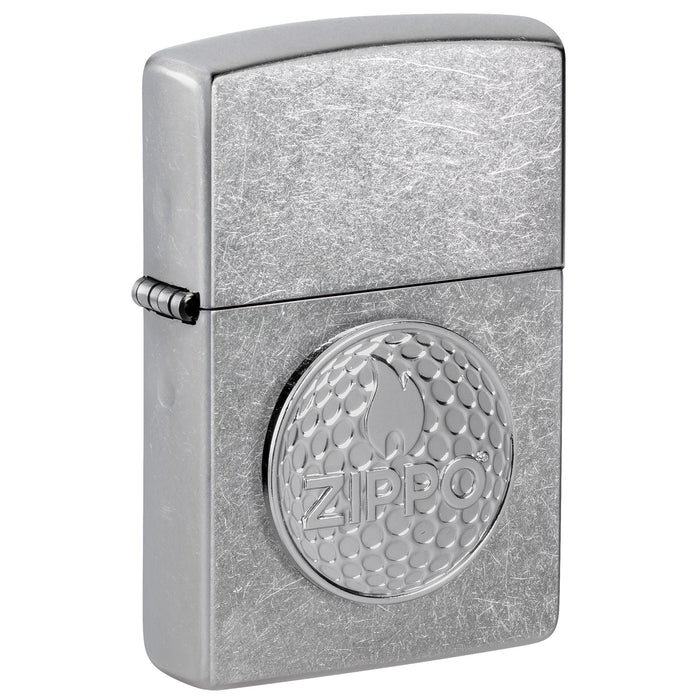 Zippo Lighter: Golf Ball Marker Emblem - Street Chrome 47573