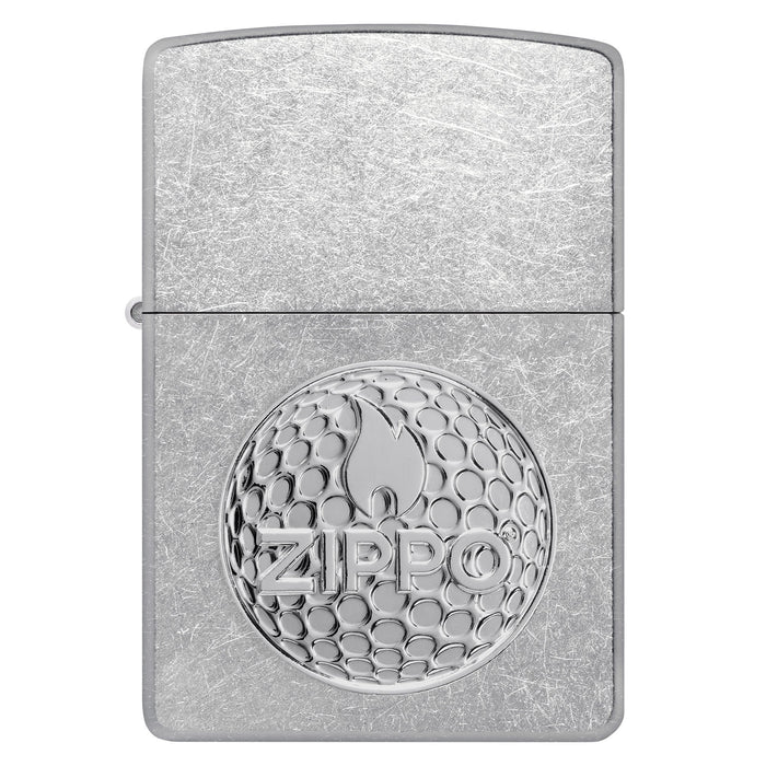 Zippo Lighter: Golf Ball Marker Emblem - Street Chrome 47573