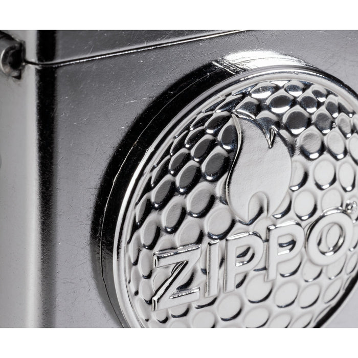 Zippo Lighter: Golf Ball Marker Emblem - Street Chrome 47573