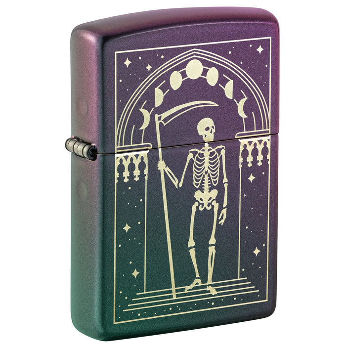 Zippo Lighter: Grim Reaper Tarot Design - Iridescent 47538