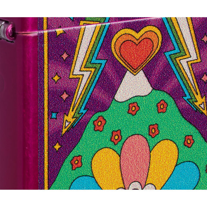 Zippo Lighter: Groovy Gaze Design - Candy Raspberry 47266