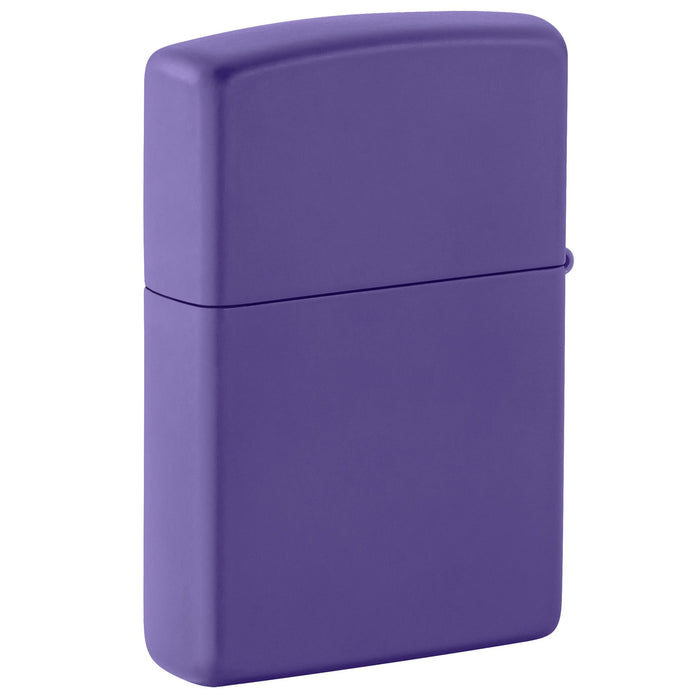 Zippo Lighter: Groovy Leopard Design - Purple Matte 47449