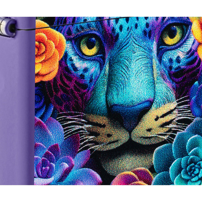 Zippo Lighter: Groovy Leopard Design - Purple Matte 47449