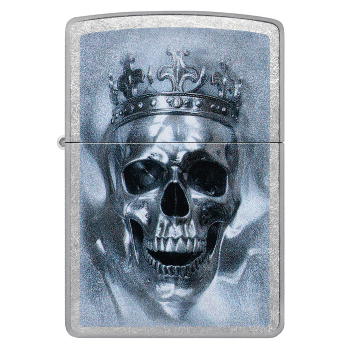 Zippo Lighter: King Cranium Design - Street Chrome 47258