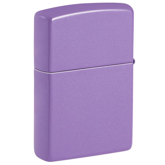 Zippo Lighter: Lavender Illusion Design - Smokey Lavender 47267
