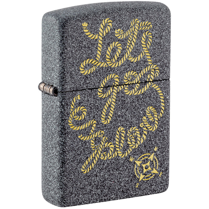 Zippo Lighter: Lets Go Explore Design - Iron Stone 47570