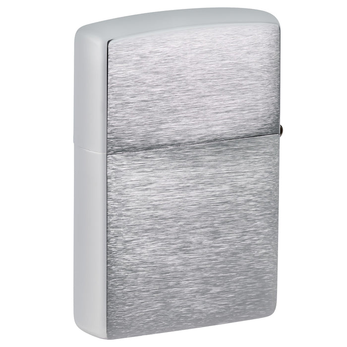 Zippo Lighter: Ram Truck with Flag Design - Brushed Chrome 47407