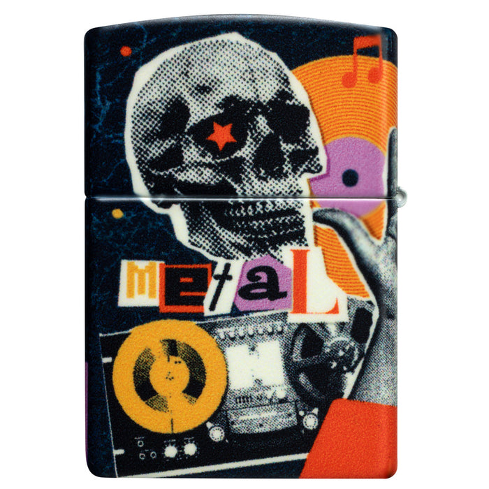 Zippo Lighter: Rock Music Collage - 540 Color 47032