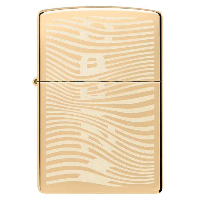 Zippo Lighter: Rolling Tray and Lighter Gift Set - High Polish Brass 47300
