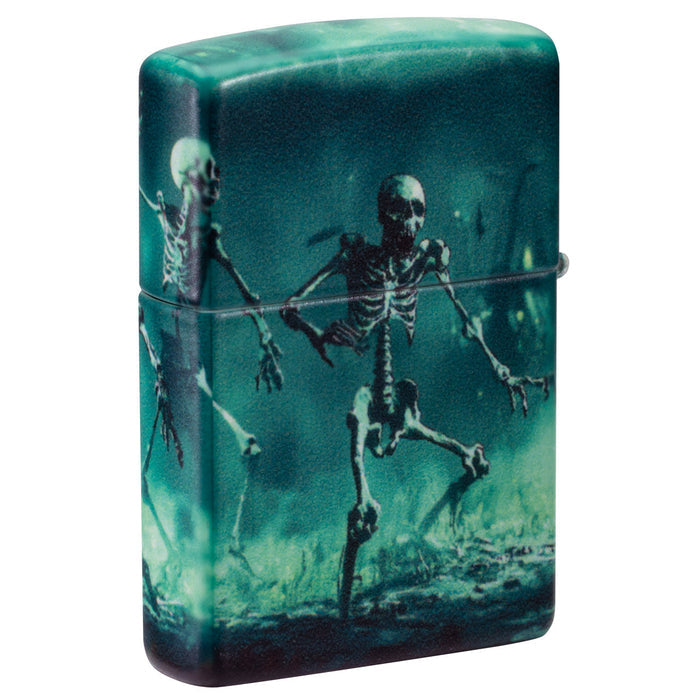 Zippo Lighter: Skeletons Dancing, Glow-in-the-Dark - 540 Color 46922