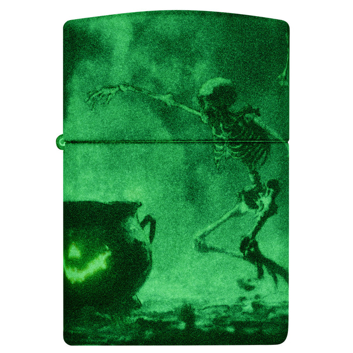 Zippo Lighter: Skeletons Dancing, Glow-in-the-Dark - 540 Color 46922